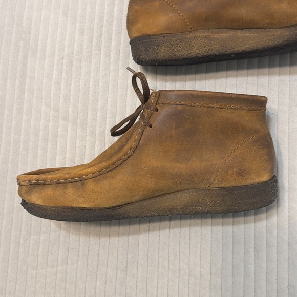 Clark\'s Originals Wallabee Men Sz 9M Leather Chukka Boots Brown main image 6
